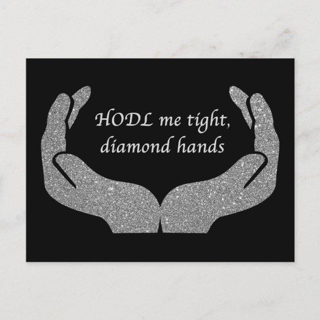 Carte Postale Mains de diamant (Devant)