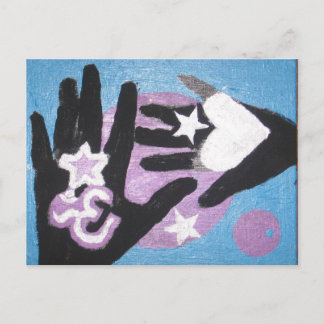 Carte Postale mains de guérison de RIMA et Sonja