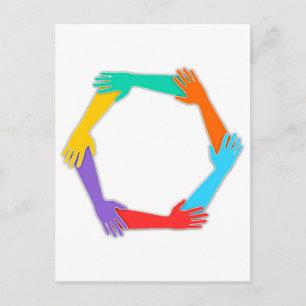 Carte Postale Mains jointes