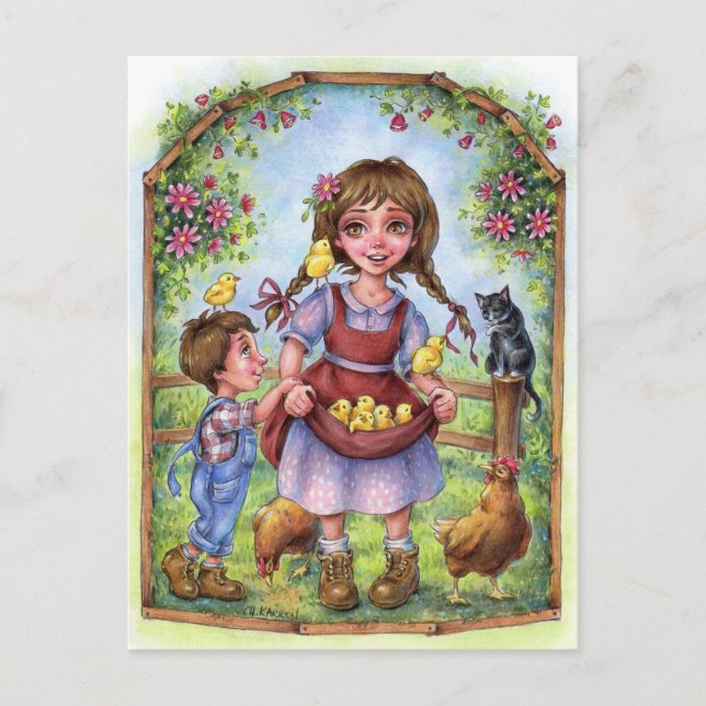 Carte postale Mains secourables (Devant)