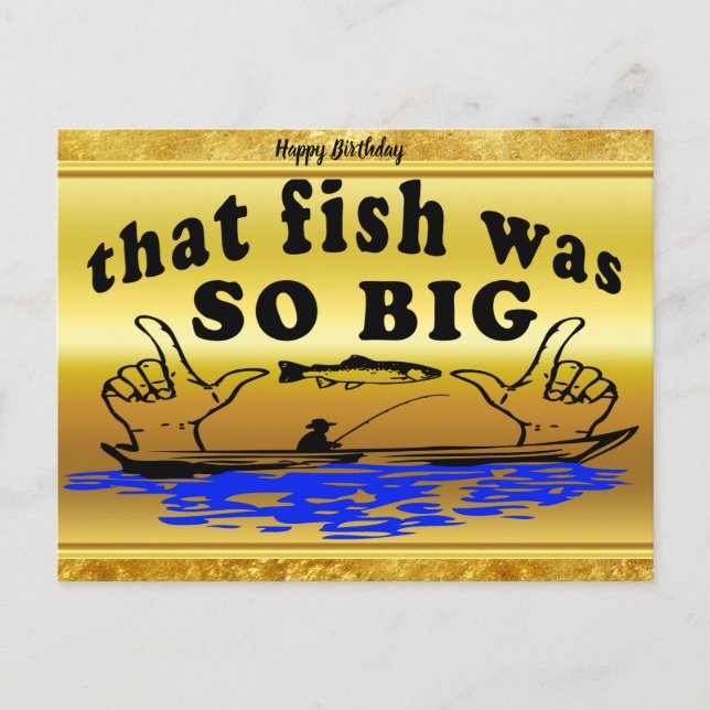 Carte Postale Mains séparées montrant un poisson et un bateau av (Devant)