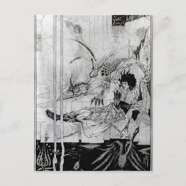 Carte Postale Maintenant, le roi Arthur vit la bête en quête (Devant)