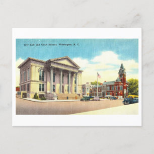 Carte Postale Mairie et palais de justice, Wilmington, NC