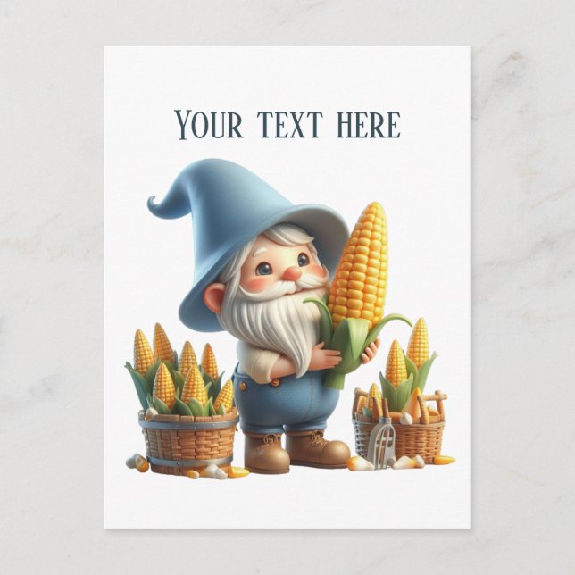 Carte Postale Maïs Cool Farmer personnalisable (Devant)