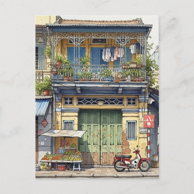 Carte Postale Maison à Ho Chi Minh Ville (Devant)