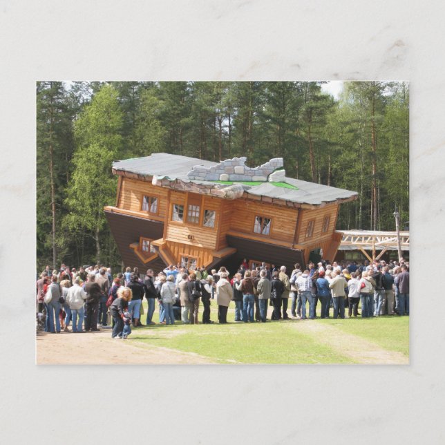 Carte Postale Maison à l'envers (Devant)