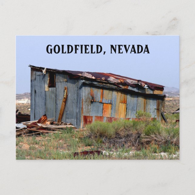 Carte Postale Maison Abandonnée À Goldfield Nevada (Devant)