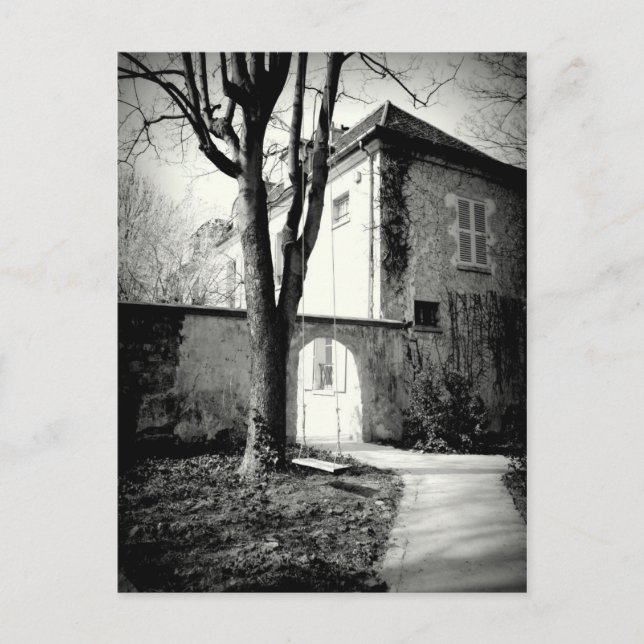 Carte Postale Maison ancienne et jardin à Montmarte (Devant)