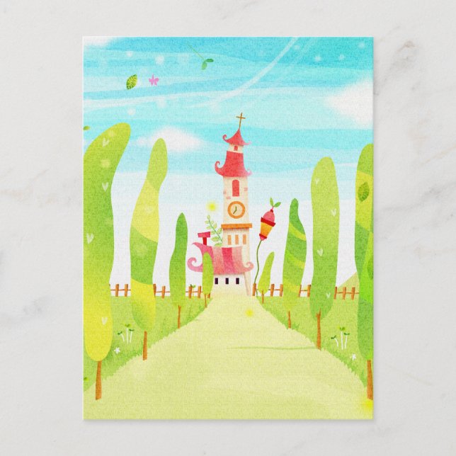 Carte Postale maison au bout de la route (Devant)