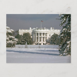 Carte postale / Maison Blanche hiver