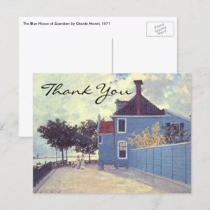 Carte Postale Maison bleue de Monet à Zaandam