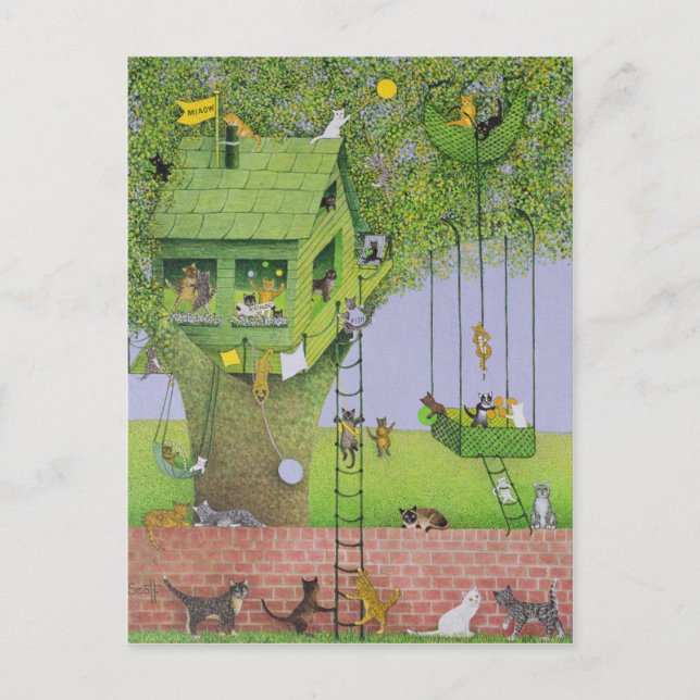 Carte Postale Maison Cat Tree (Devant)