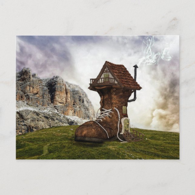 Carte Postale Maison chaussure (Devant)