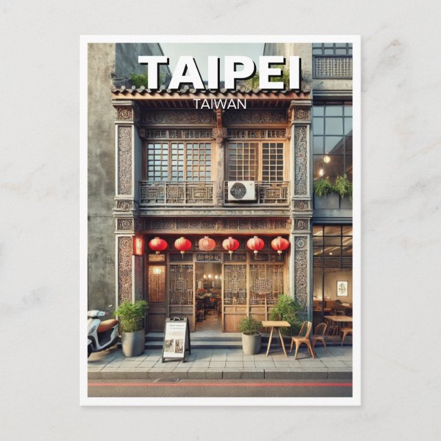 Carte Postale Maison commerciale de Taipei Taïwan (Devant)