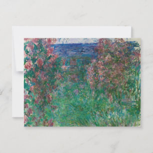 Carte Postale Maison dans les roses, Monet