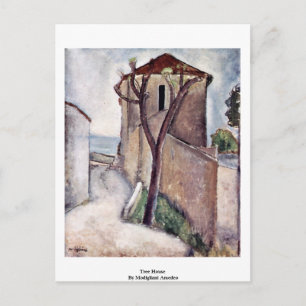 Carte Postale Maison D'Arbre De Modigliani Amedeo