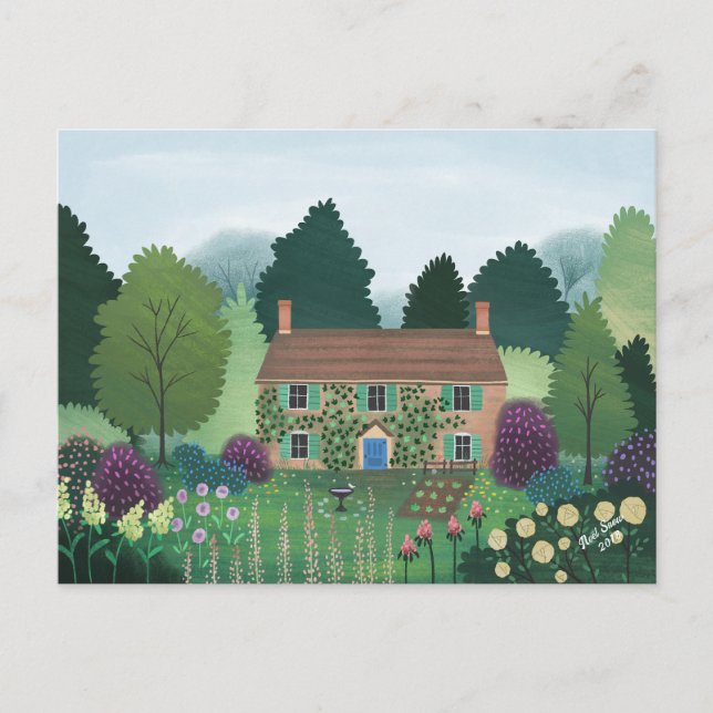 Carte Postale Maison de campagne anglaise (Devant)