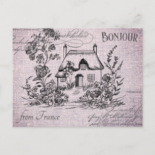 Carte Postale Maison de campagne Vintage moderne