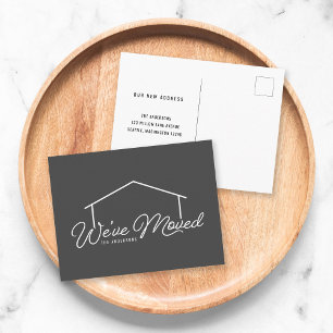 Carte Postale Maison de couleur Arrière - plan modifiable Nous a