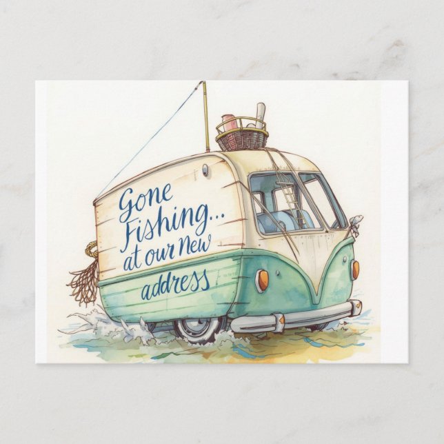 Carte Postale Maison de déménagement du pêcheur (Devant)