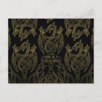 MAISON DE L'DRAGON | Motif de dragon en filigrane