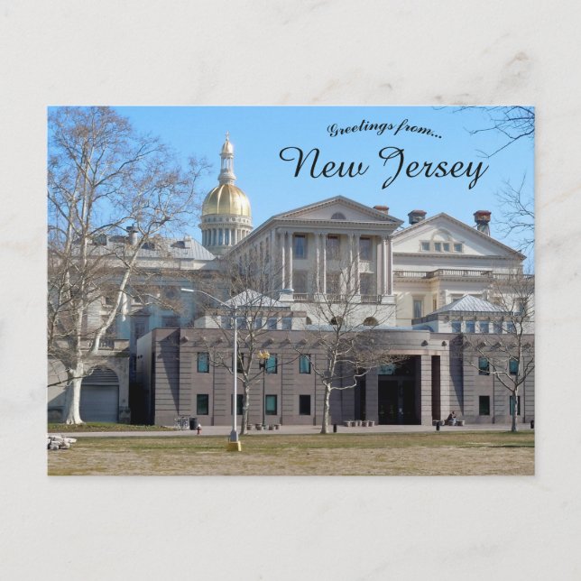 Carte Postale Maison de l'État du New Jersey Trenton New Jersey (Devant)