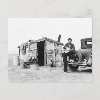 Carte Postale Maison de migrants 1937.