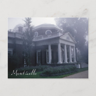 Carte Postale Maison de Monticello Thomas Jefferson