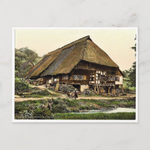 Carte Postale Maison de paysan, Forêt-Noire, Baden, Allemagne ra