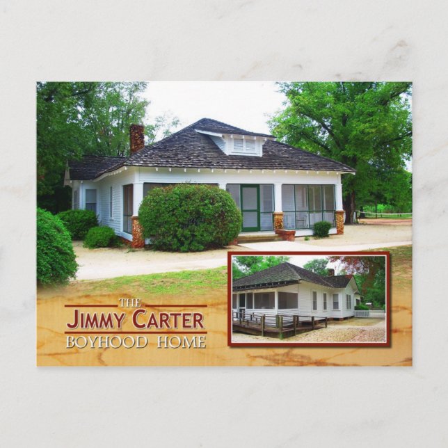Carte Postale Maison de retraite Jimmy Carter, Plaines, Géorgie (Devant)