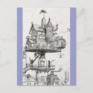 Carte Postale Maison de rotation aérienne