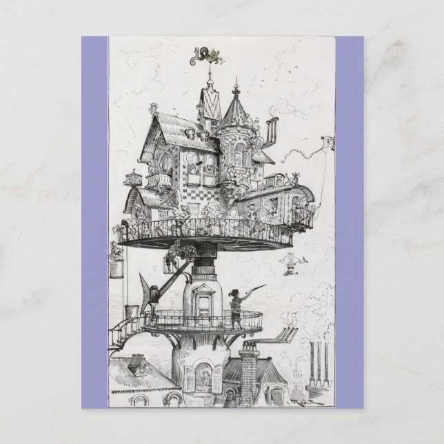 Carte Postale Maison de rotation aérienne (Devant)
