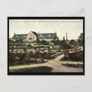 Carte Postale Maison de soldats, Los Angeles, Californie Vintage