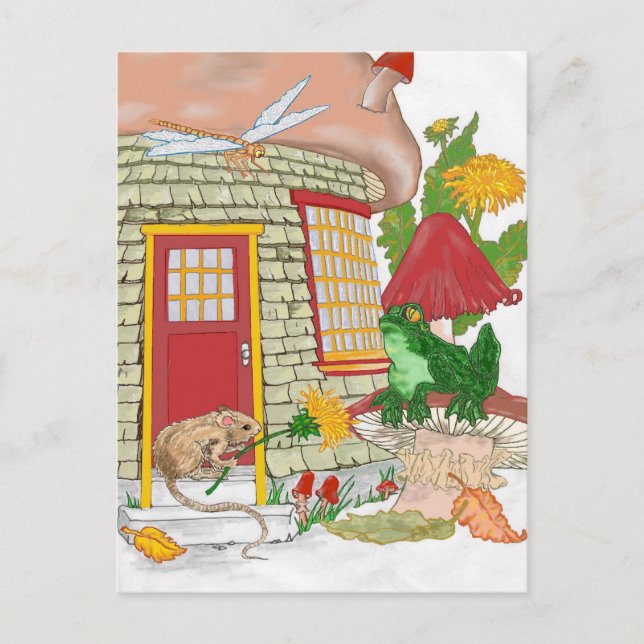 Carte Postale Maison de souris (Devant)