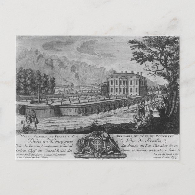 Carte Postale Maison de Voltaire à Ferney, côté ouest (Devant)