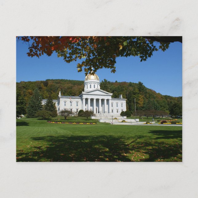 Carte Postale Maison d'État du Vermont (Devant)