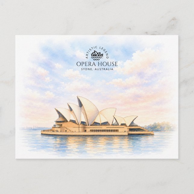 Carte Postale Maison d'opéra de Sydney | Monument Emblématique C (Devant)
