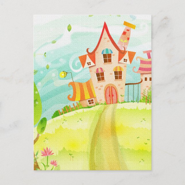 Carte Postale maison douce (Devant)