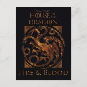 Carte Postale MAISON DU DRAGON   Maison Targaryen Sigil