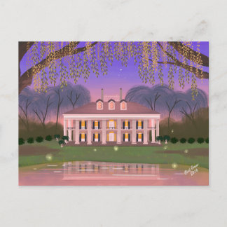 Carte Postale Maison du manoir sud de la Louisiane
