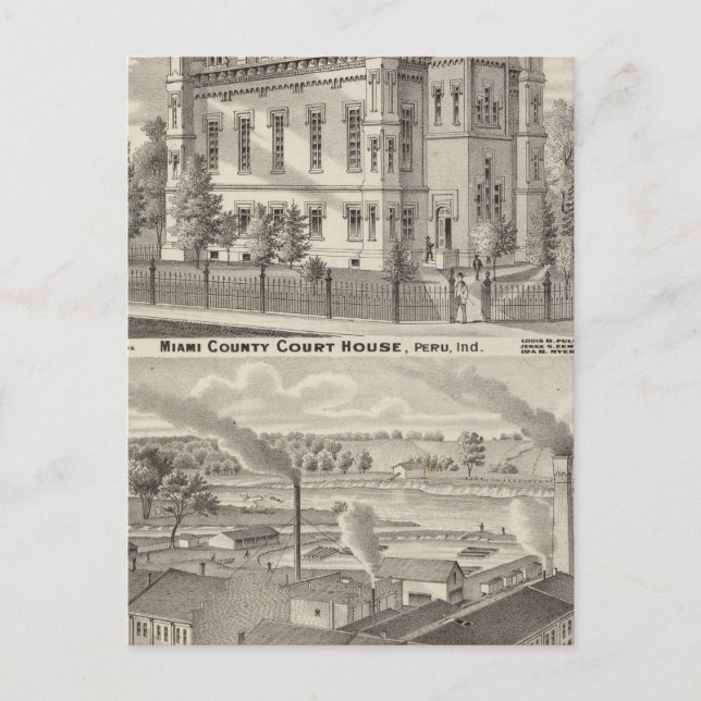 Carte Postale Maison du tribunal du comté de Miami (Devant)