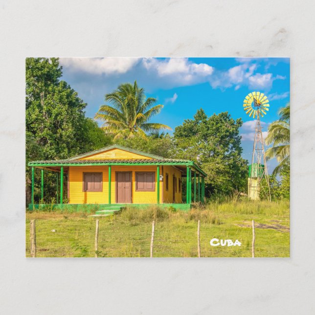 Carte Postale Maison d'un paysan cubain, Cuba (Devant)