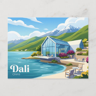 Carte Postale Maison en verre de Dali Erhai Lake Chine