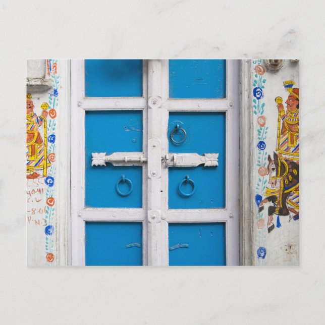 Carte Postale Maison peinte en bleu, Udaipur, Rajasthan, Inde (Devant)