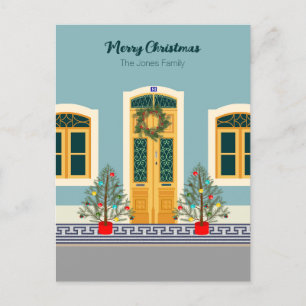 Carte Postale Maison Portugaise de Noël
