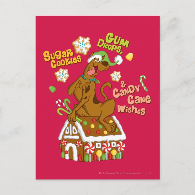 Carte Postale Maison Scooby et Gingerbread (Devant)