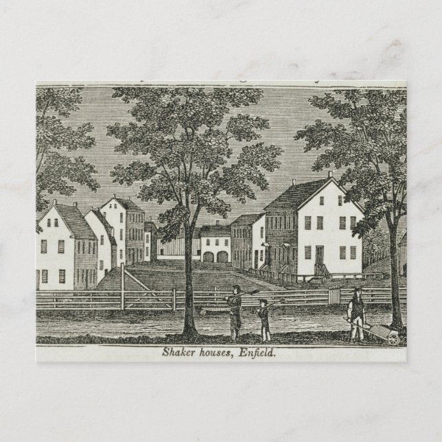 Carte Postale Maison Shaker à Enfield (Devant)
