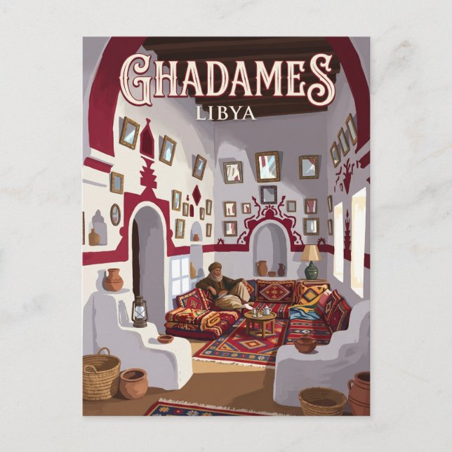 Carte Postale Maison traditionnelle de Ghadamès Libye (Devant)