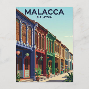 Carte Postale Maison traditionnelle de Malacca Malaisie