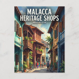 Carte Postale Maison traditionnelle de Malacca, ville de Malacca